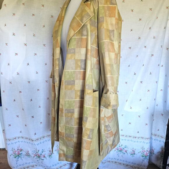 Size L to Plus Vintage 1980s Aquascutum Swing Coat - Picture 9 of 12